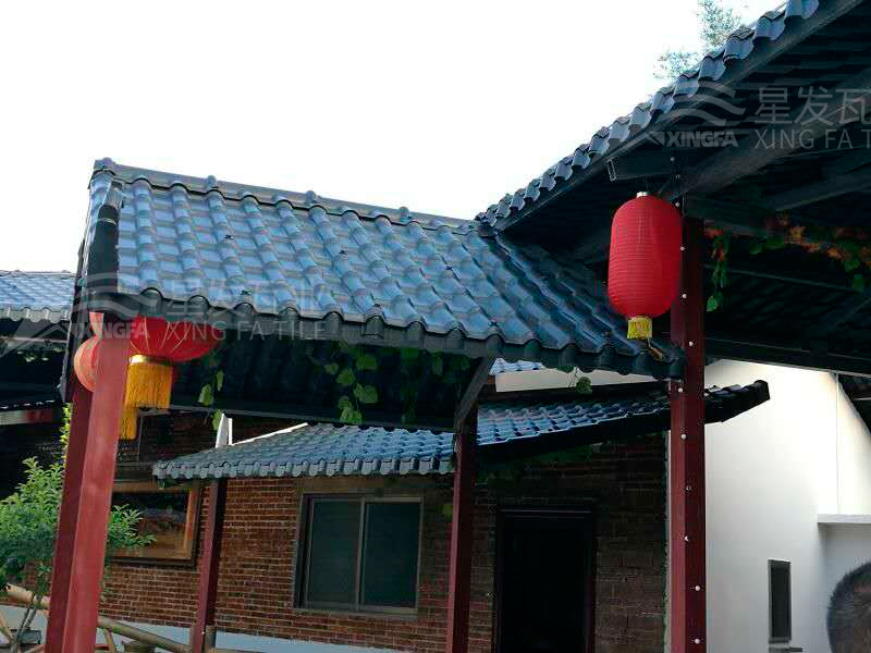 園林建筑搭建樹脂瓦涼亭，將景觀與藝術融合，別具一格！